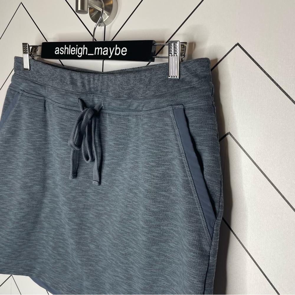 Athleta | Techie Terry Drawstring Knit Skirt Heat… - image 4